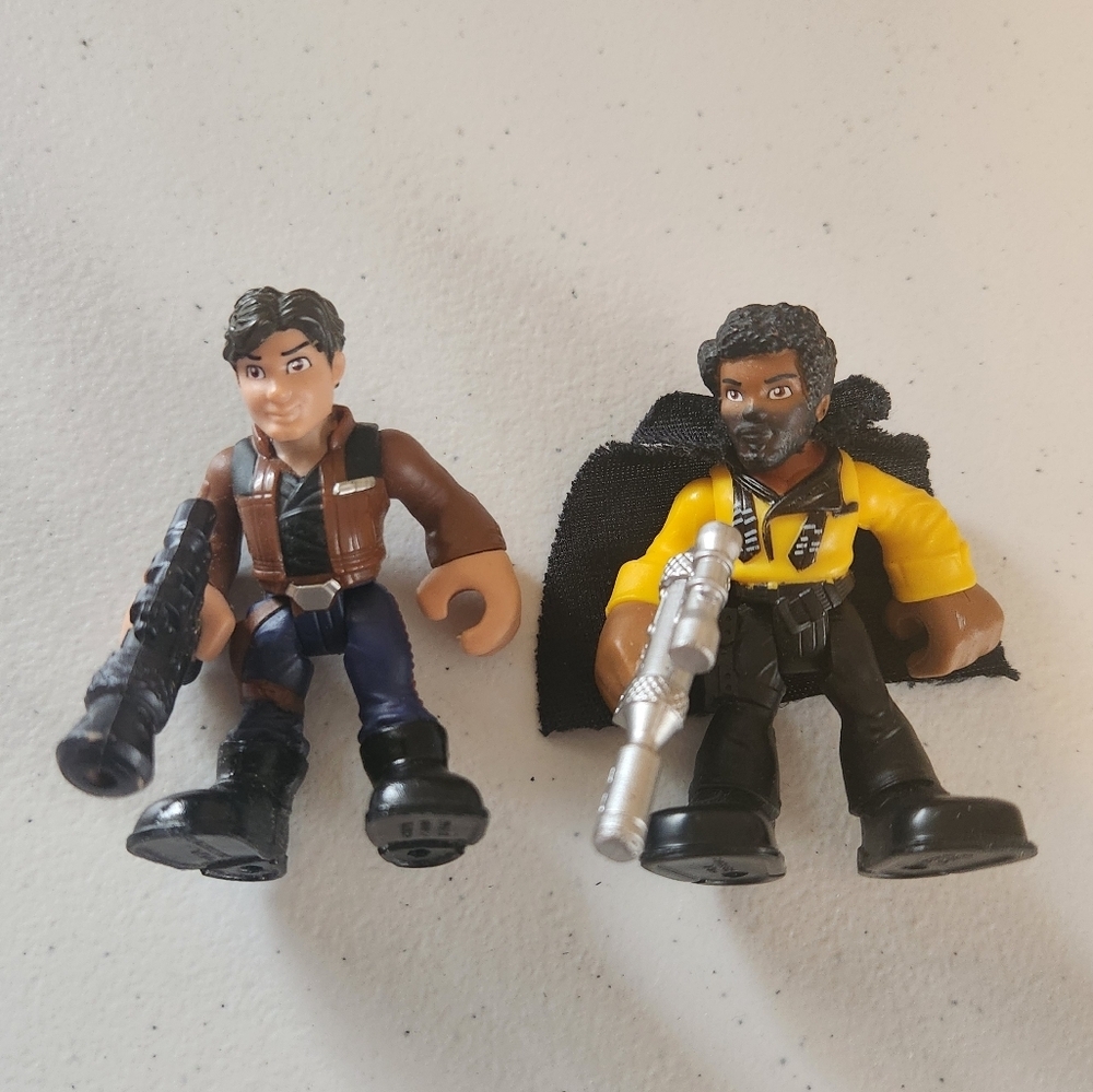 Star Wars Galactic Heroes Smugglers and Scoundrels Playskool Lando Han Solo